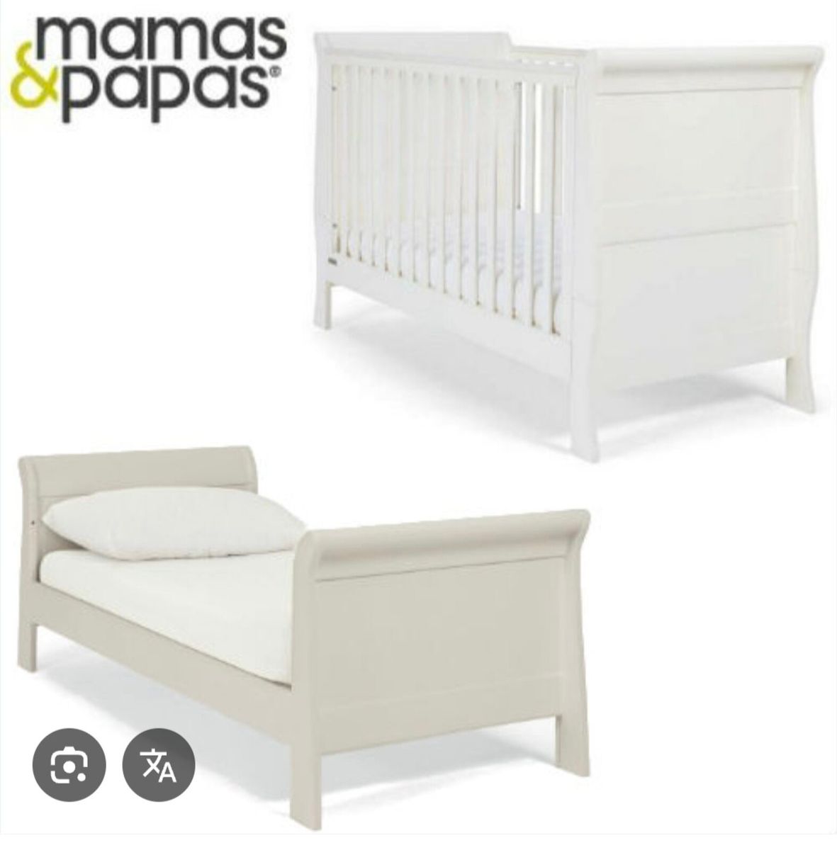 Bed Dresser Mia Mamas And Papas Cot Bed Mamas Papas Mia Sleigh