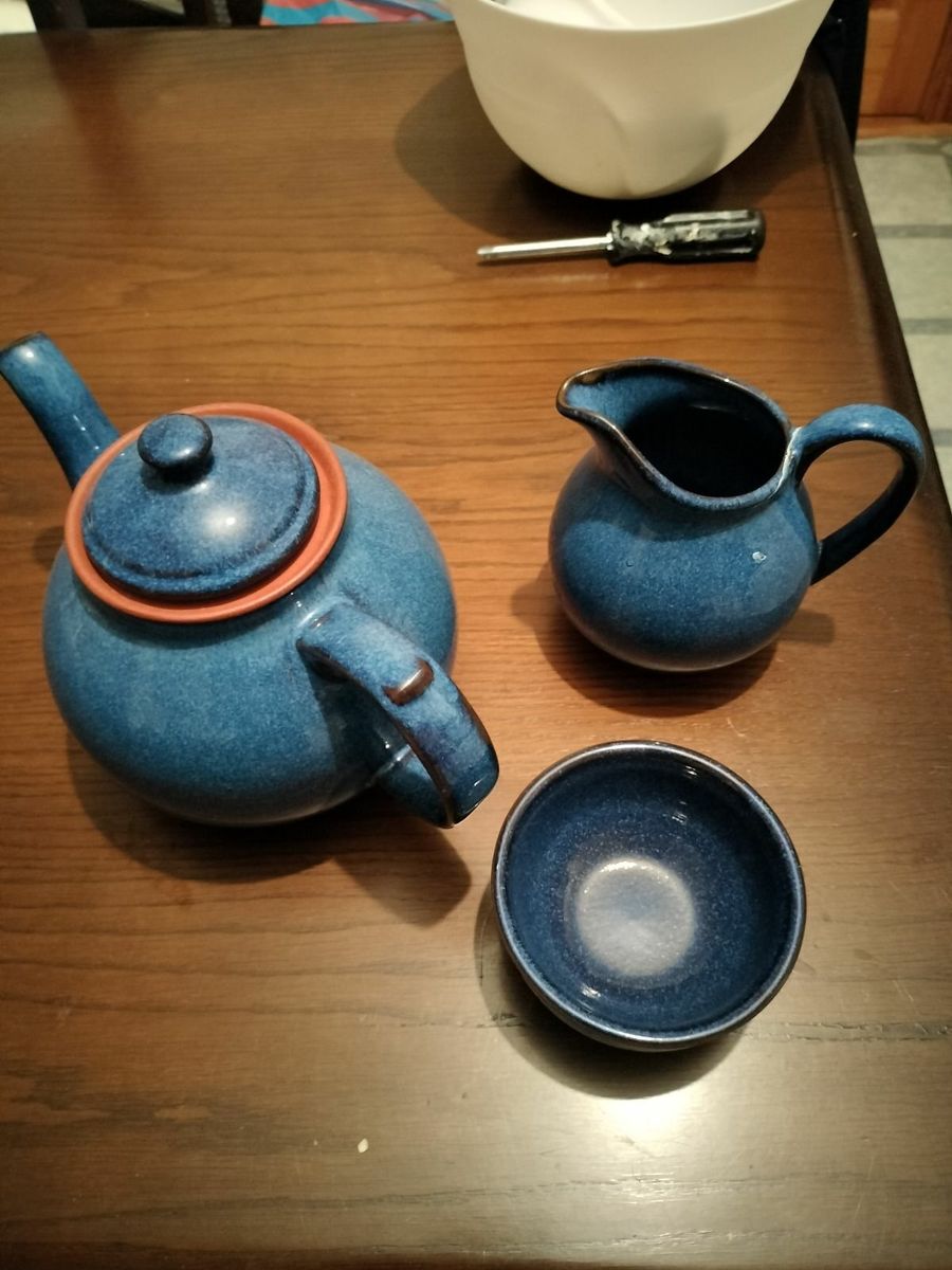 Lid Denby Harlequin Teapot Denby Harlequin Quart- Like And Green