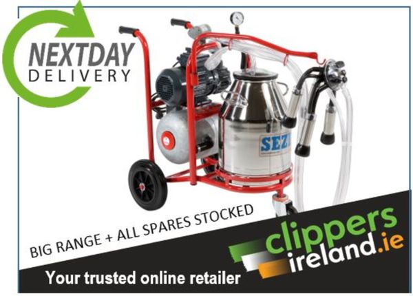Portable Milking Machines from €799 inc VAT