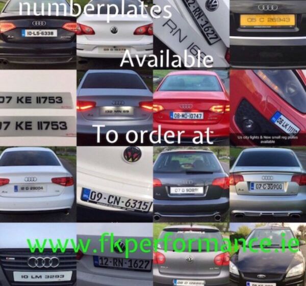 Order number clearance plates