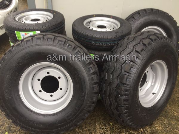 AGRI trailer wheels tyres rim silage tipping baler