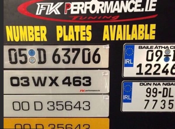 Number plates available FK for sale in Co. Dublin for 24 on DoneDeal