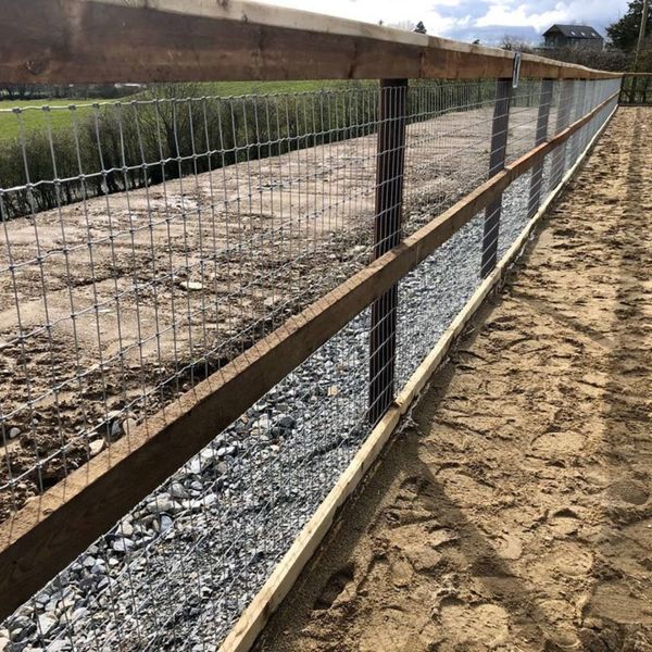 Creosote post and rail