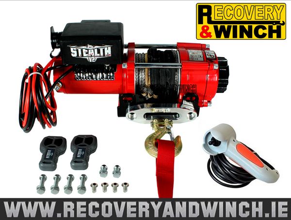 STEALTH 3500 WINCH with SYNTHETIC ROPE & WIRELESS
