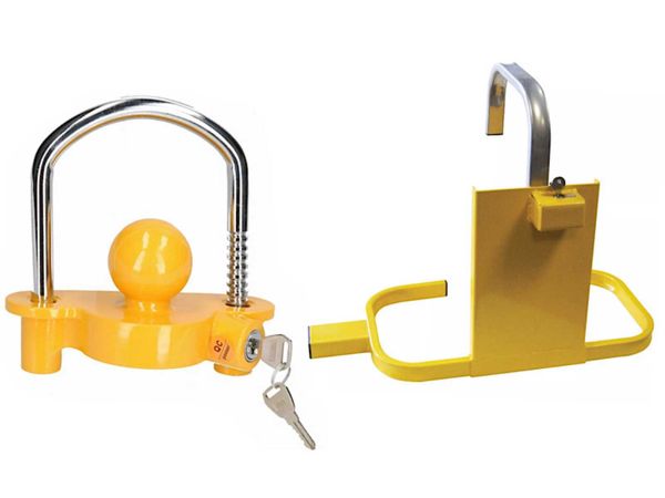 Trailer Security Kit..Wheel Clamp and Trailer Lock