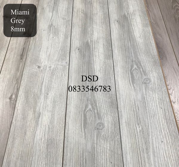 Miami Grey 8mm Flooring - Nationwide Delivery