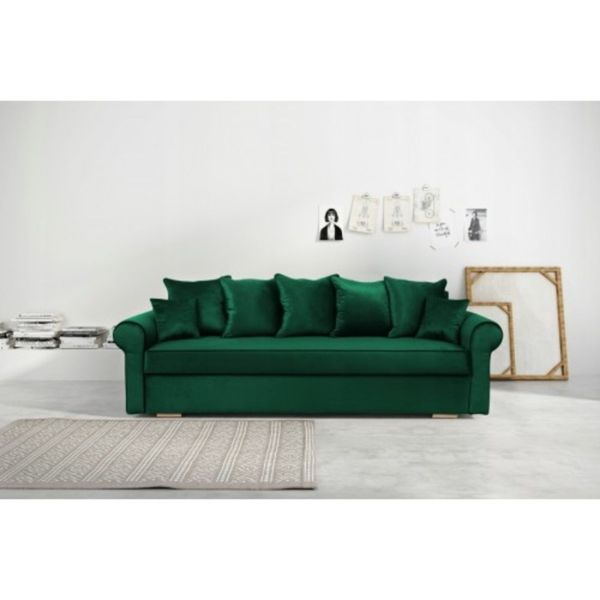 Green chesterfield sofa bed for deals sale