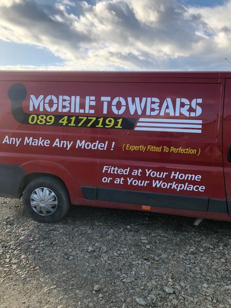 Mobile tow bar deals fitting