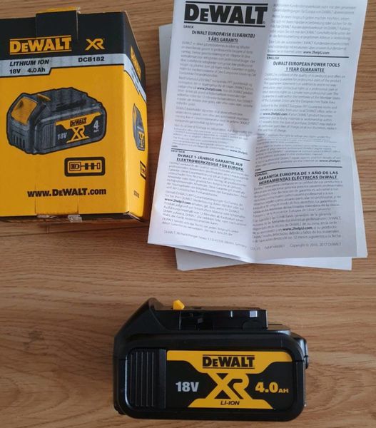 XR 18V LI-ION 4.0AH - NEW for sale in Wicklow for €60 on DoneDeal