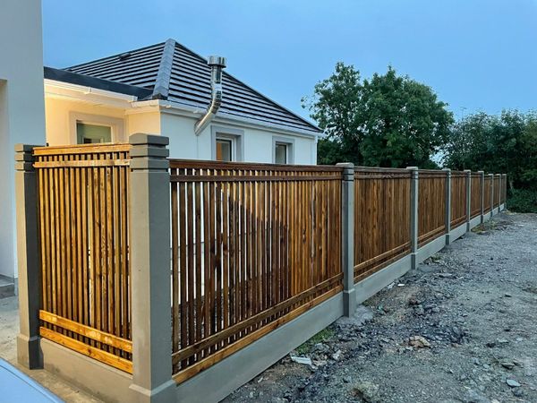Fencing system,Concrete post,concrete panel,timber