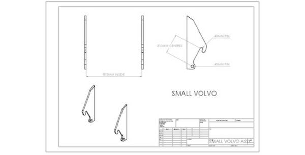 Loader bracket for Volvo (JCB410/414)