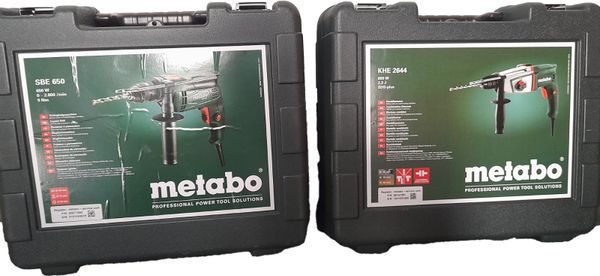 METABO 230v DRILLS , angle  grinder and pumps .