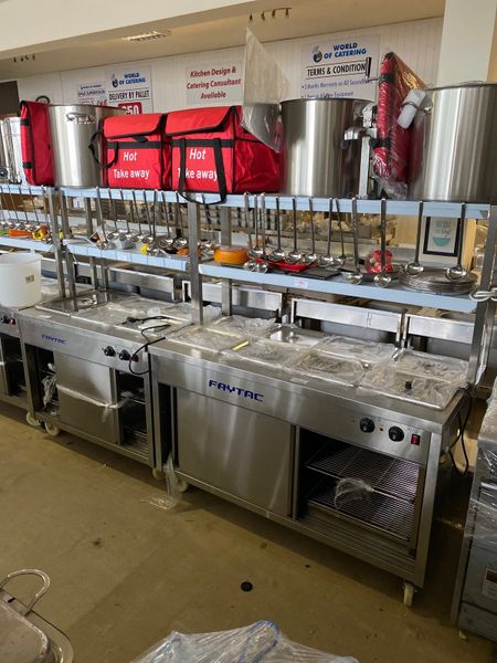 New 3 well Bain Marie with hot pass