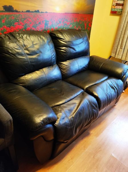 Black Leather Recliner Couch For, Brisco Leather Sofa