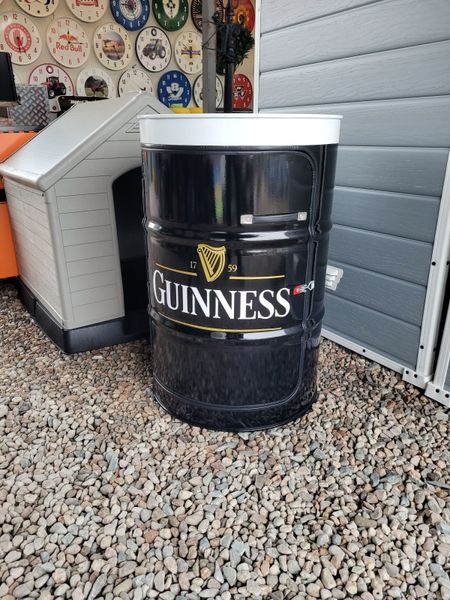 Guinness oil drum drinks cabinet man cave gamesroo