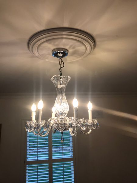 Waterford Crystal Chandelier For, Ceiling Medallion To Chandelier Ratio
