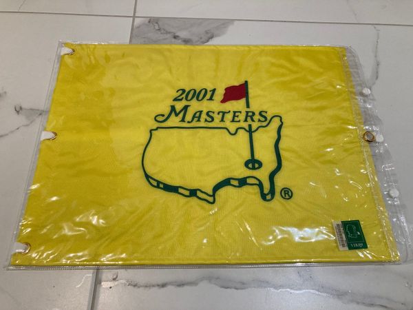 2001 Tiger Woods Grand Slam Masters Offical Flag
