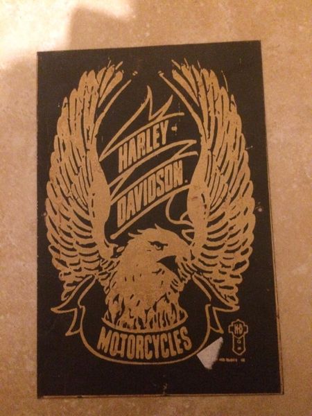 Original 1940s Harley Davidson sign free postage