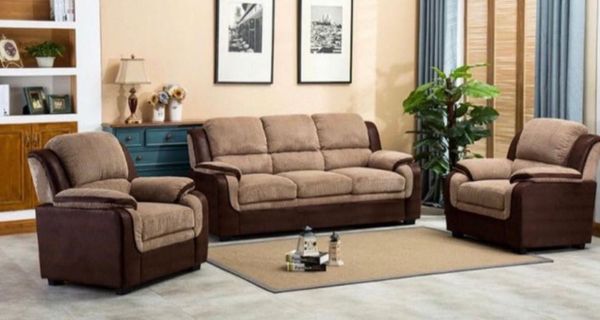 New Leather Fabric Brown Sofa Sets For, Denis Leather Sofa