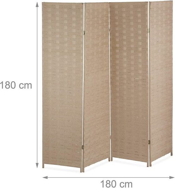 Folding Room Divider 4 panels-  Free Delivery