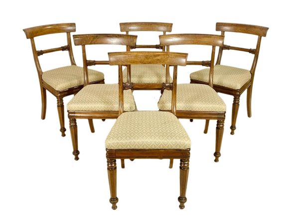 Set of 6 Georgian Rosewood Chairs- Circa 1830