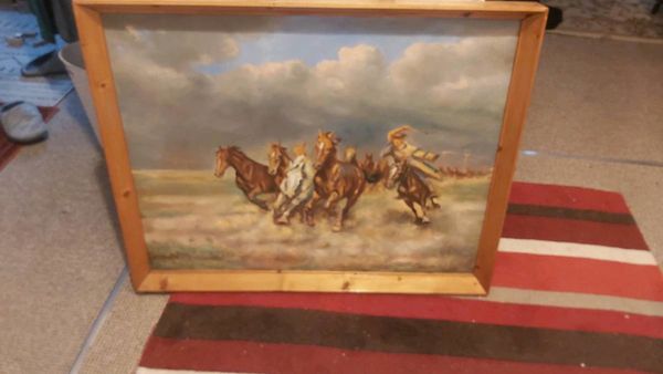 Large antiqueoil painting