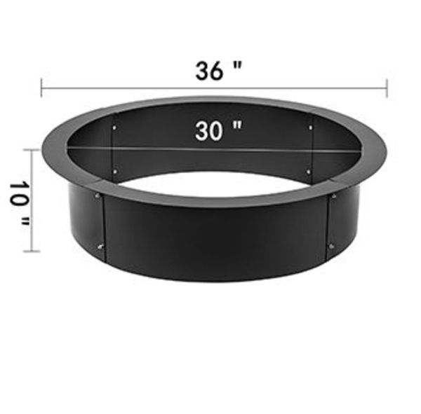 Fire Pit Ring Liner Easy To Assemble, 42 Inch Fire Pit Ring Insert