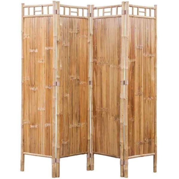4-Panel Bamboo Room Divider  - Free Delivery Nationwide