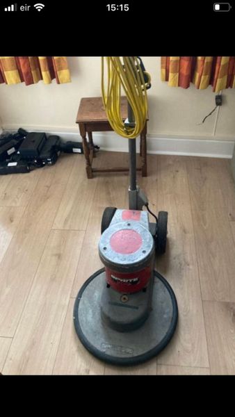 Floor polisher scrubber