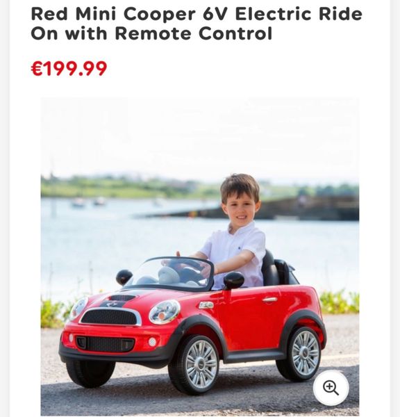 Kids Brand New Red Mini Cooper Electric car