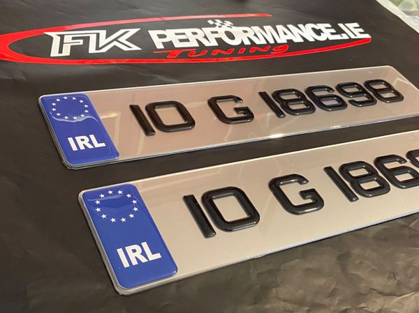 Ultimate GEL number plates only €49 pair