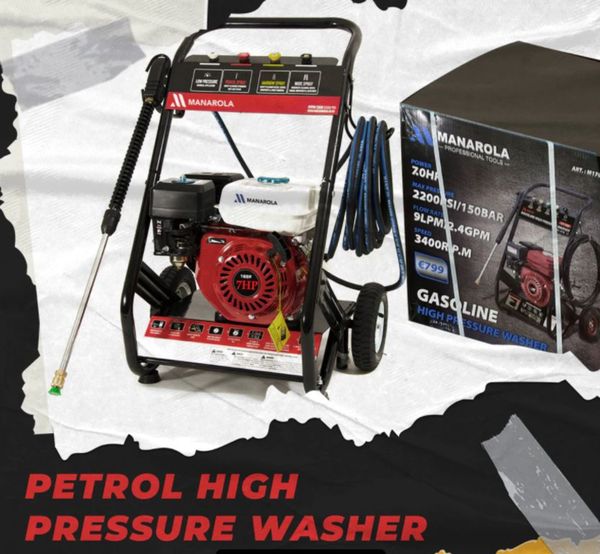 Brand new Manarola 7hp Petrol Pressure - Power Washer