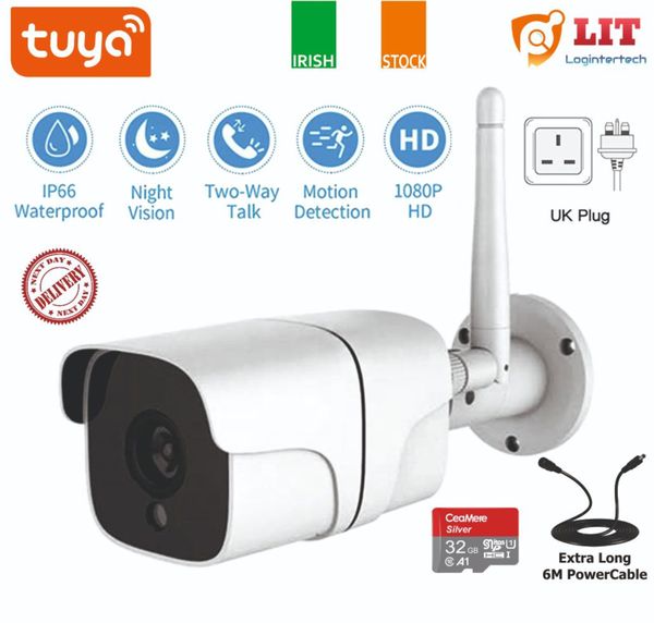 Tuya Smart IP Camera WiFi Outdoor Full HD 2MP CCTV