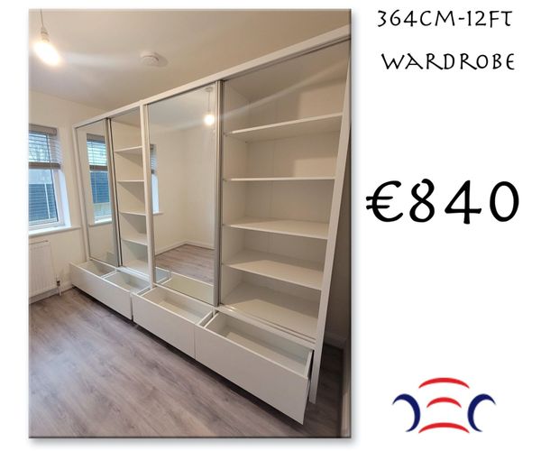 Wardrobe Sliding Doors Two Wardrobes Attached 364cm for sale in Dublin