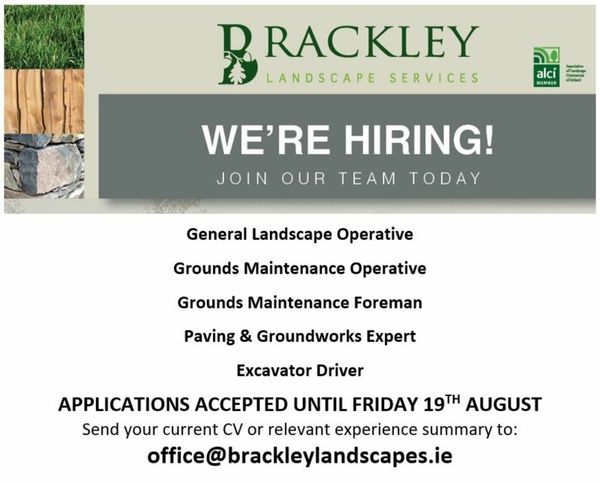 Brackley Landscape Services - recruiting now!