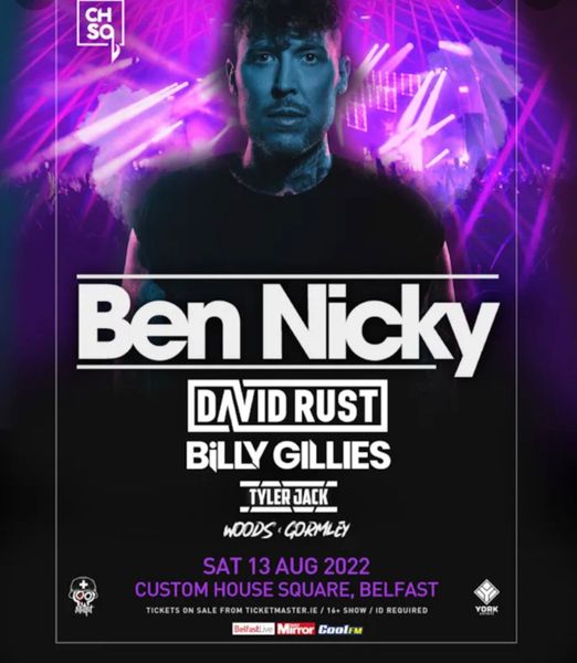 Ben Nicky Tickets Sat 13th August