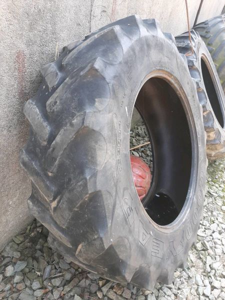Pair of 16.9 R 34 tyres