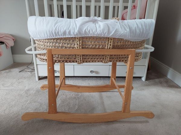 Moses basket and nappy bin