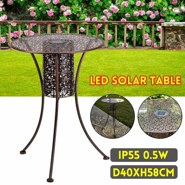 LED Solar Table with Projection Lamp Lantern Solar Lights Outdoor Garden Lighting Metal Waterproof Table Lamp Home Decoration