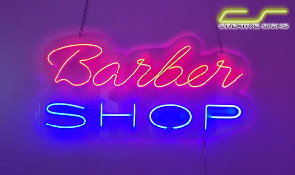 Neon sign - Barber Shop.