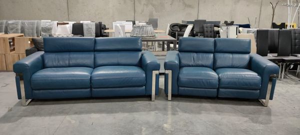 3 and 2 seater leather electric recliner sofa for sale in Tipperary for