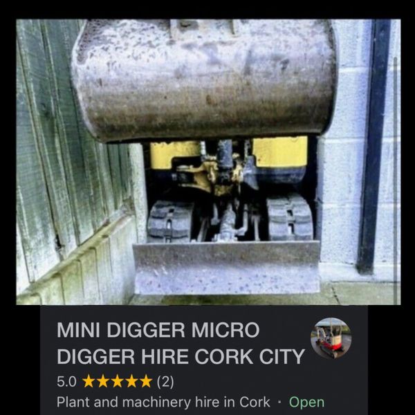 MINI DIGGER HIRE CORK for sale in Cork for €350 on DoneDeal