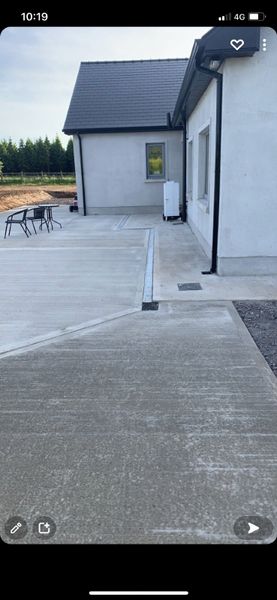 Shuttering formwork concrete works paving