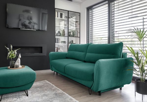 Sofa bed SILVA modern design easy clean fabrics.