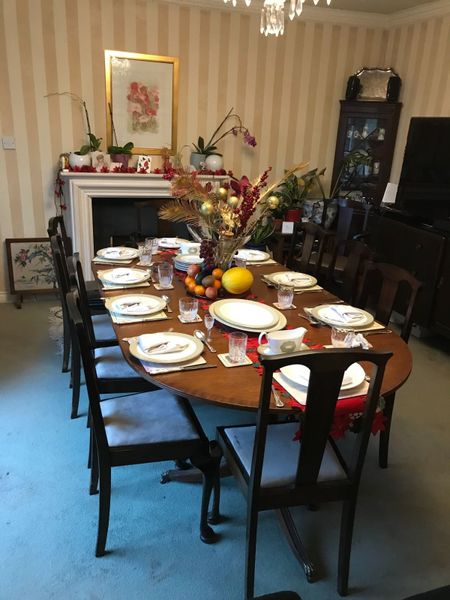 Dining room Table with 8  chairs