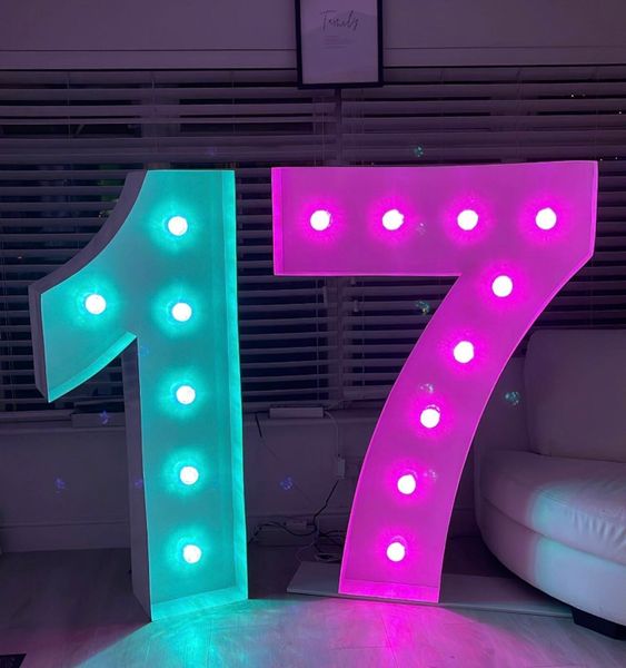 Light up numbers