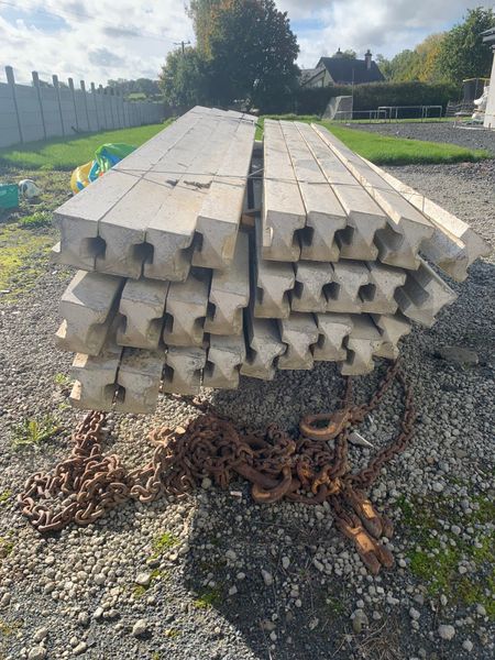 8ft-concrete-fence-posts-x-27-for-sale-in-laois-for-495-on-donedeal