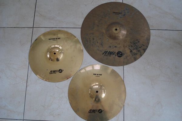 D DOLITY 2cps Alloy Drum Kit Hi Hat Cymbals 14inch 