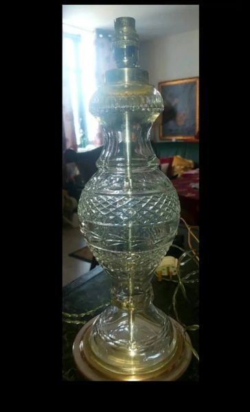 Antique crystal lamp