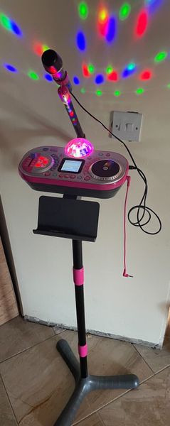 Vtech kidi super star DJ microphone and stand for sale in Co. Laois